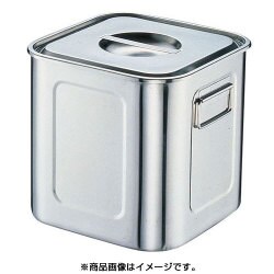 YUKIWAステンレス角キッチンポットSIZE25.5 YUKIWAステンレス角キッチンポットSIZE25.5