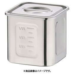 エコクリーン18-8深型角キッチンポット 10.5cm AEK1303