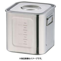 エコクリーン18-8深型角キッチンポット 21cm AEK1310