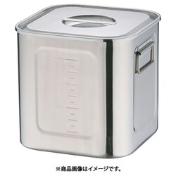 エコクリーン18-8深型角キッチンポット 30cm AEK1313