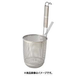 エコクリーン パイプ柄パンチング丸底てぼ L 18-8 AEK1701