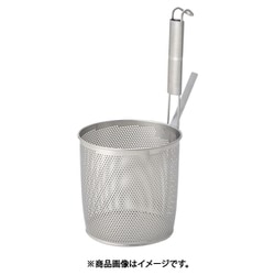 エコクリーンパイプ柄パンチング底平煮ざる L 18-8 AEK1801