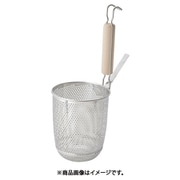 AUD16001 [18-8パンチング木柄丸底うどんてぼ 大]