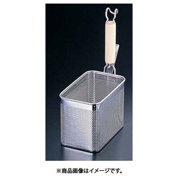 18-8木柄パンチング角てぼ 縦型 L ATB1001