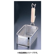 ATB1002 [18-8木柄パンチング角てぼ 縦型 S]
