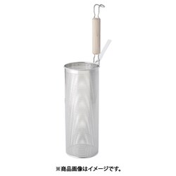18-8木柄パンチング スパゲッティてぼ 深型 ASP16