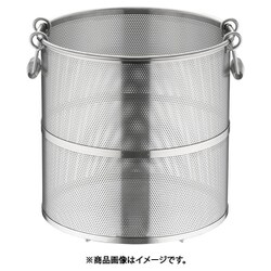 エコクリーン パンチング丸型スープ取ざる 36cm用 18-8 AEK2701