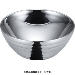 18-8 サラダボール/ライン(ダブル) 二重中空構造 17cm PSLL503