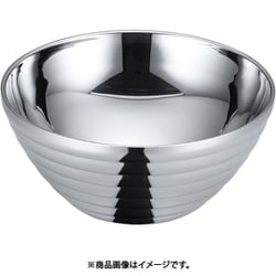 18-8 サラダボール/ライン(ダブル) 二重中空構造 20cm PSLL504