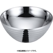 18-8 サラダボール/ライン(ダブル) 二重中空構造 23cm PSLL505