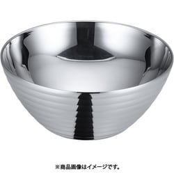 18-8 サラダボール/ライン(ダブル) 二重中空構造 26cm PSLL506