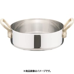 18-8プチパン 両手浅型鍋(蓋無) 10cm PPTA103