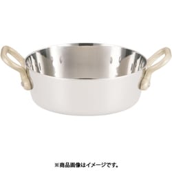 18-8プチテーパーパン両手浅型鍋 (蓋無)10cm PPT8803
