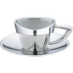 18-8トライアングルシリーズ コーヒーカップ&ソーサー PTL8101