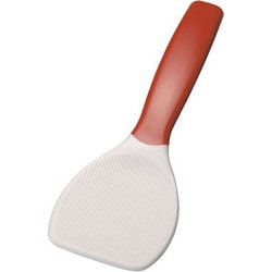 抗菌 魔法のおしゃもじさん(溝付)19cm レッド BSY5402