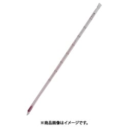 コーティングガラス棒状温度計 アルコール -20～ +50℃ BOV14050