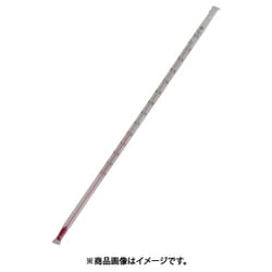 コーティングガラス棒状温度計 アルコール -20～+100℃ BOV14100