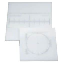 積層プラスチック目盛り付きまな板 大 AMNE401