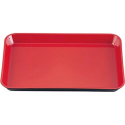 メラミン (大)デリカバット 黒内朱 1-121-9 尺3寸 ADLJ303