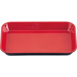 メラミン (小)デリカバット 黒内朱 1-121-10 尺0寸 ADLJ501