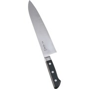 ハイパーモリブデン鋼 ツバ付牛刀 (両刃)24cm AMSJ003