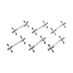 十字ナイフレスト(代用ロジウムメッキ) 792/6(6pcs) PNI0101