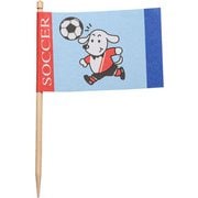 ランチ旗 サッカー(200本入) QLV03
