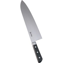 日本鋼(口金付)巾広厚口牛刀 30cm AKK9002