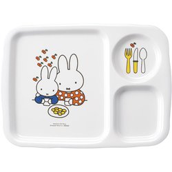 メラミンお子様食器 「ミッフィー」 角ランチ皿 CM-128 RLVA4