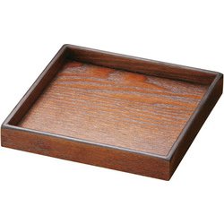木製 宴 角皿 目摺り 5.0 PUT0601
