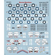 RSDRD72072 [1/72スケール エアクラフト用デカール 「ビルマ・バンシーズ」 第80戦闘飛行団 P-40N(7機分)]