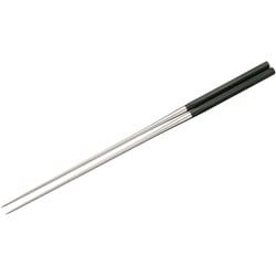 本焼ステンレス黒合板 六角柄盛箸 2124 240mm BML1607