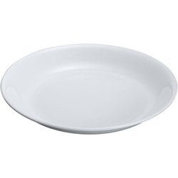 高強度磁器 ホワイト WH-025 8インチ 平皿 RHL7601