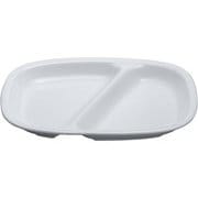 高強度磁器 ホワイト WH-035 角仕切皿 RSK8401