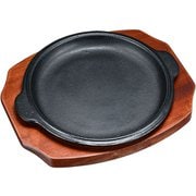 (S)ステーキ皿 渕付丸型 B 17cm PSV17017