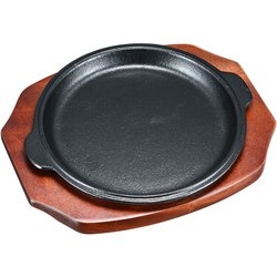 (S)ステーキ皿 渕付丸型 B 19cm PSV17019