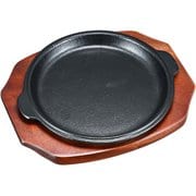 (S)ステーキ皿 渕付丸型 B 19cm PSV17019
