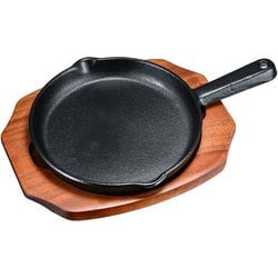 (S)ステーキ皿 手付丸型 B 19cm PSV19019