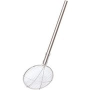 パイプ柄給食用すくい網丸型 極荒目 24cm 柄長60cm ASK5803