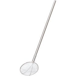 パイプ柄給食用すくい網丸型 極荒目 24cm(2.5メッシュ) ASK5802