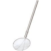 パイプ柄給食用すくい網 丸型 24cm 細目 柄長60cm ASK308