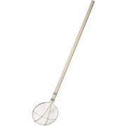 ステンレス木柄給食用すくい網 丸型 24cm極荒目(2.5メッシュ) ASK5901
