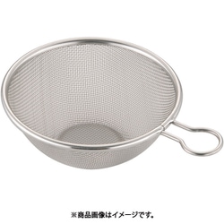 ステンレス頑丈なザル プチリング付 (16メッシュ)15cm AZL5801