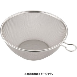 ステンレス頑丈なザル プチリング付 (16メッシュ)22cm AZL5803