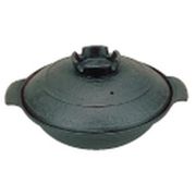 鉄 寄せ鍋 (内面茶ホーロー仕上) 30cm QYS19030