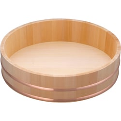 木製銅箍 飯台(サワラ材) 42cm BHV01042