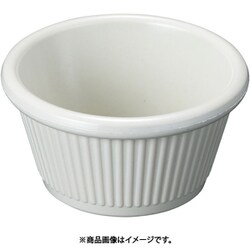 メラミン ラメキンリブ付 0382A (ボーン) PLM071Q