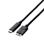 USB3.1ケーブル Gen2 C-microBタイプ 認証品 3A出力 1.0m ブラック USB3-CMB10NBK