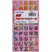 金縁アルファベットシール TYPE-F