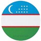 ワールドフラッグコースター UZBEKISTAN ウズベキスタン 028960